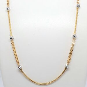 Gold 22.k Fancy Design Ladies Chain