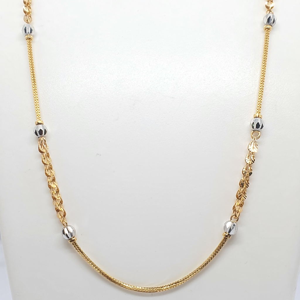 Gold 22.k Fancy Design Ladies Chain - Image 2