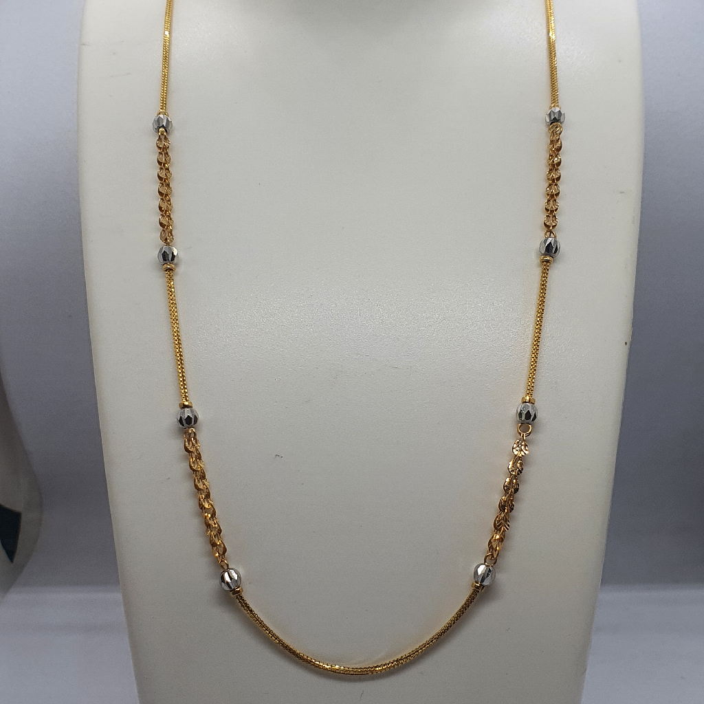 Gold 22.k Fancy Design Ladies Chain