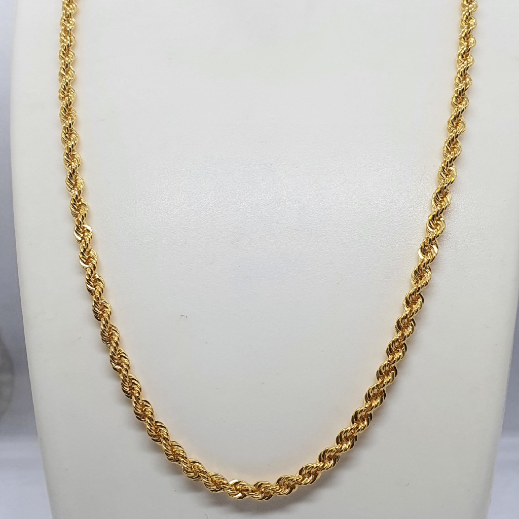 Gold 22.k Twine Design Chain - Image 2