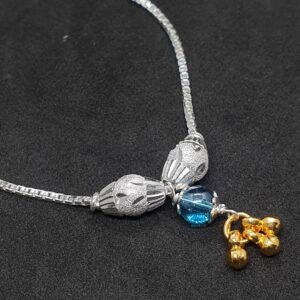 Silver simple shrimant rakhadi