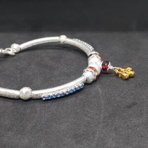 Silver Diamond Shrimant Rakhdi
