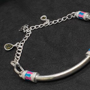 Silver fancy ladies shrimant rakhadi