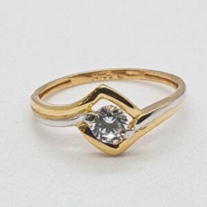 Gold 91.6 White Diamond Fancy Ring
