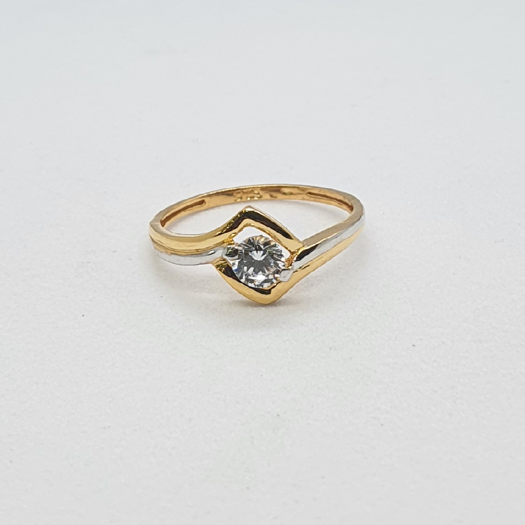 Gold 91.6 White Diamond Fancy Ring