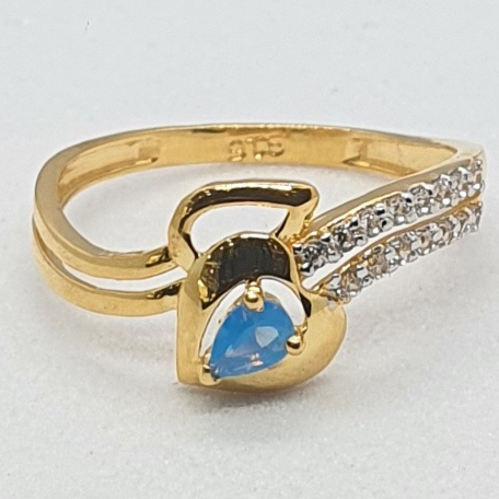 Gold 22.k Ladies Fancy Ring - Image 2