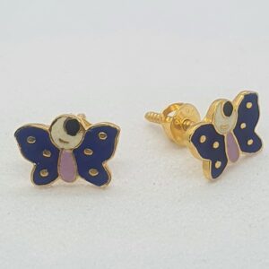 Gold Butterfly Earrings
