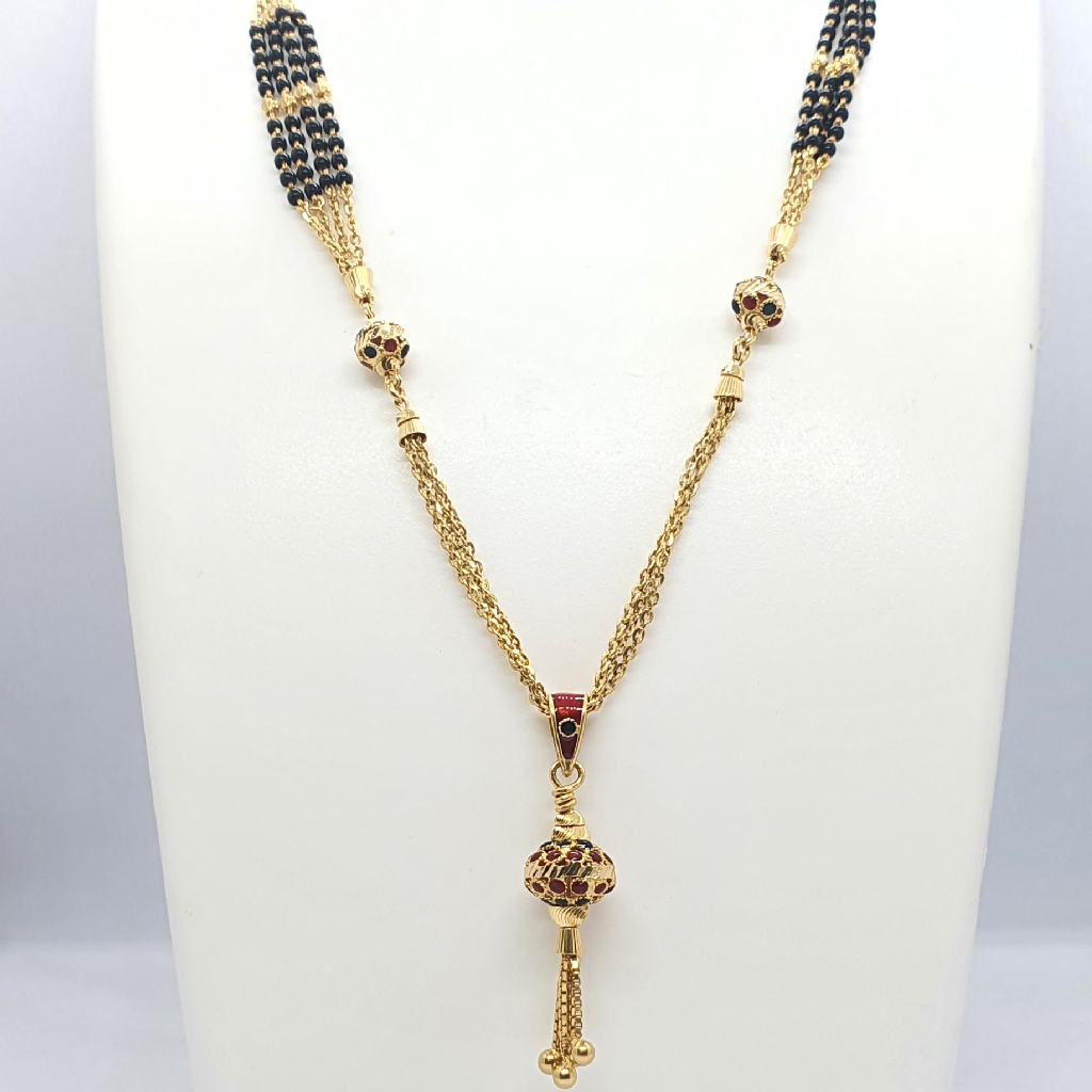 Gold 91.6 Fancy Design Ladies Mangalsutra - Image 2