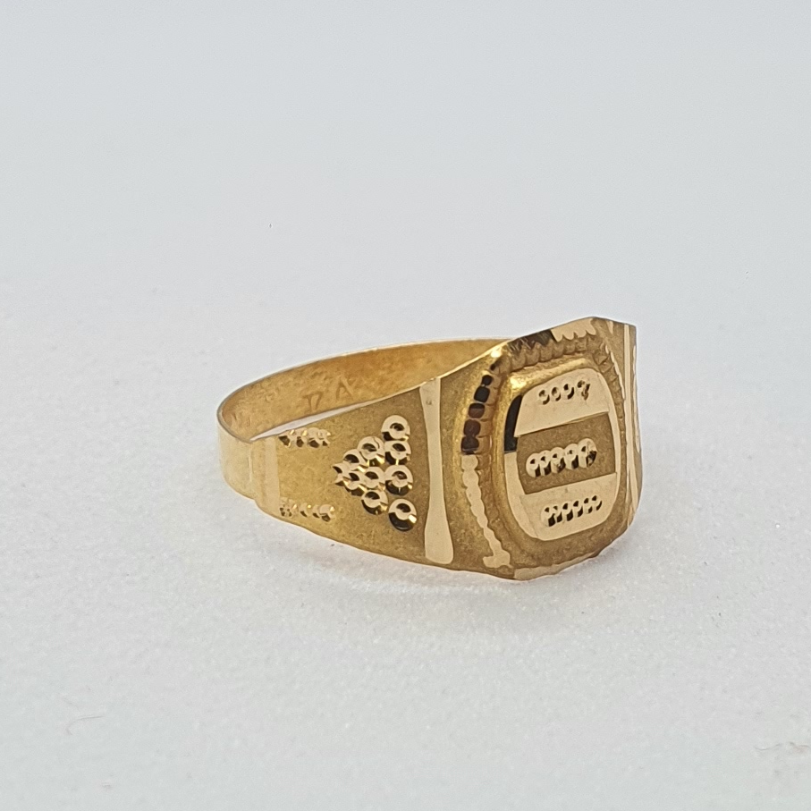 Gold 20k Simple Design Baccha Rings - Image 2