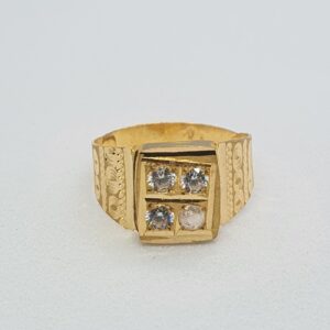 Gold 20k Diamond Baccha Ring