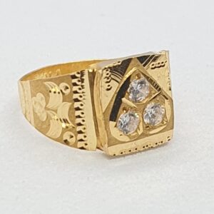 Gold 20k Diamond Baccha Ring