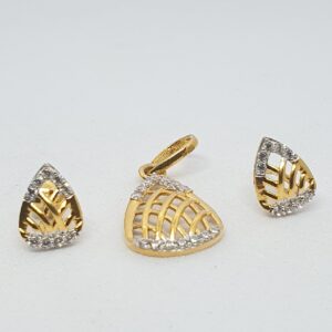 Gold 91.6 Pendant Set