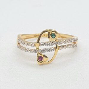 Gold 91.6 Fancy Design Ladies Ring