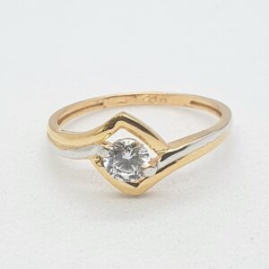 Gold 91.6 White Diamond Fancy Ring
