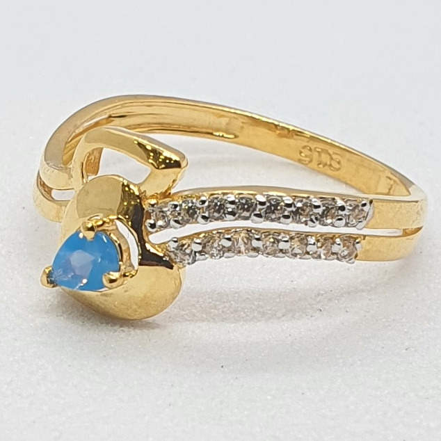 Gold 91.6 Diamond Ladies Fancy Ring - Image 2