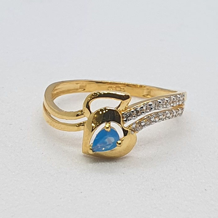 Gold 91.6 Diamond Ladies Fancy Ring