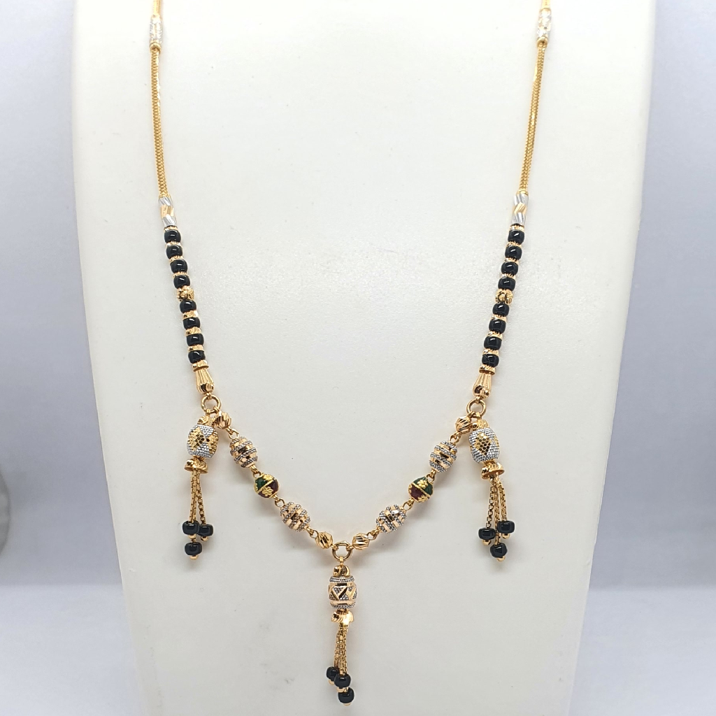 Gold 91.6 Fancy Design Mangalsutra - Image 2