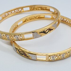 Gold Fancy Rodium Ladies Bangles