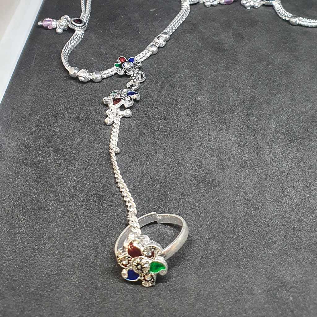 Silver Fancy Payal - Image 2