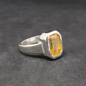 Silver Guru Stone Ladies Ring