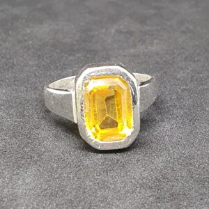 Silver Guru Stone Ladies Ring
