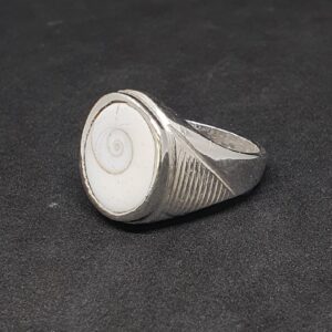 Silver Gomti Chakra Gents Ring