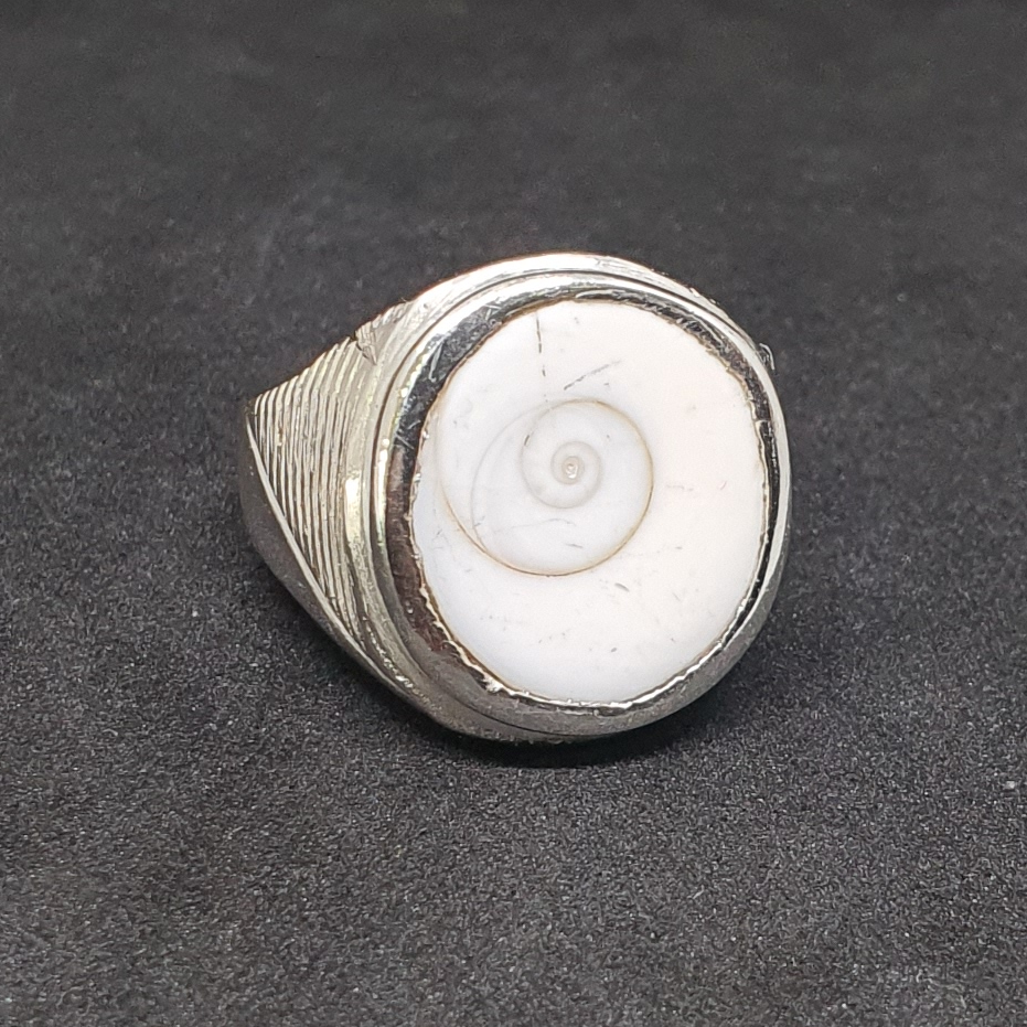 Silver Gomti Chakra Gents Ring