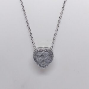 Silver 925 Heart Shape Chain Pendant