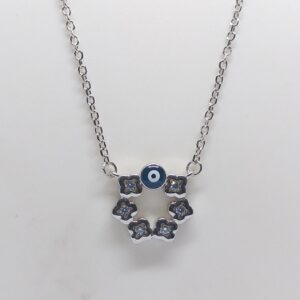 Silver 925 Evil Eye Ladies Chain Pendant
