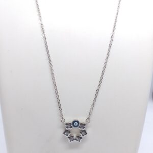 Silver 925 Evil Eye Ladies Chain Pendant