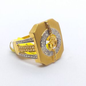 Gold 916 Om Design Gents Ring