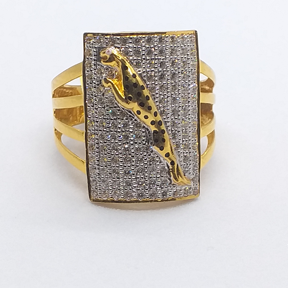 Gold 22k Jaguar Design Gents Ring