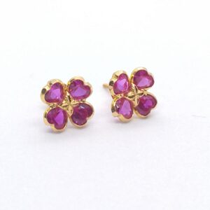 18k Gold Stone earrings