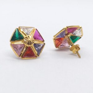 18k Gold Diamond Fancy Earrings