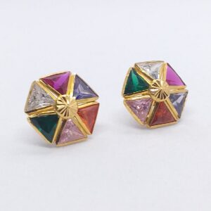 18k Gold Diamond Fancy Earrings