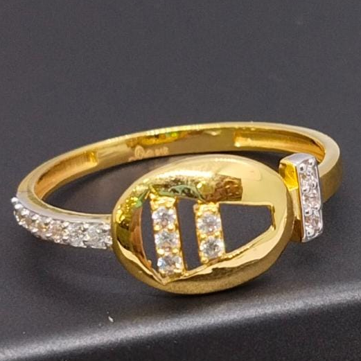 22k 91.6 Gold Diamond Ladies Ring