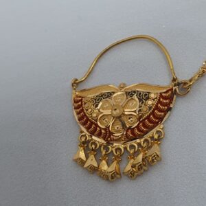 22k 91.6 Gold Rajwadi Design Nosepin