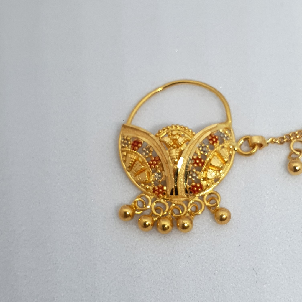 22k 91.6 gold women nosepin - Image 2