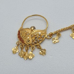 22k 91.6 gold fancy antique design marriage nosepin