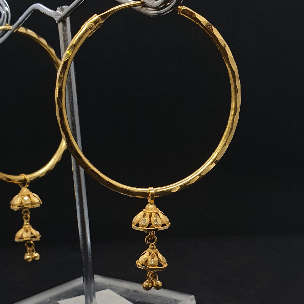 Gold 91.6 Fancy Kadi And Jhumar - Image 2