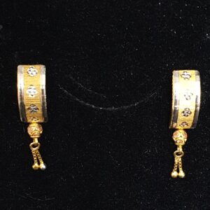 Gold 91.6 Rodium Earrings