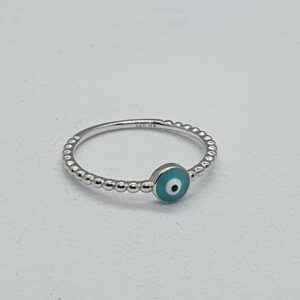 Silver 92.5 Evileye Ring