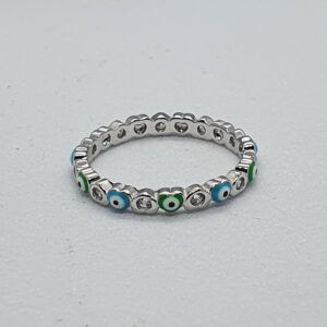 Silver 92.5 EvilEye Ladies Ring