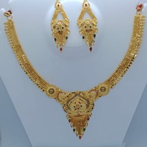 22K Gold Wedding Necklace Set