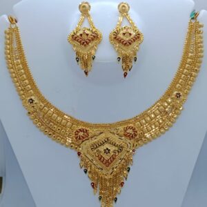916 Gold One Gram Necklace Set