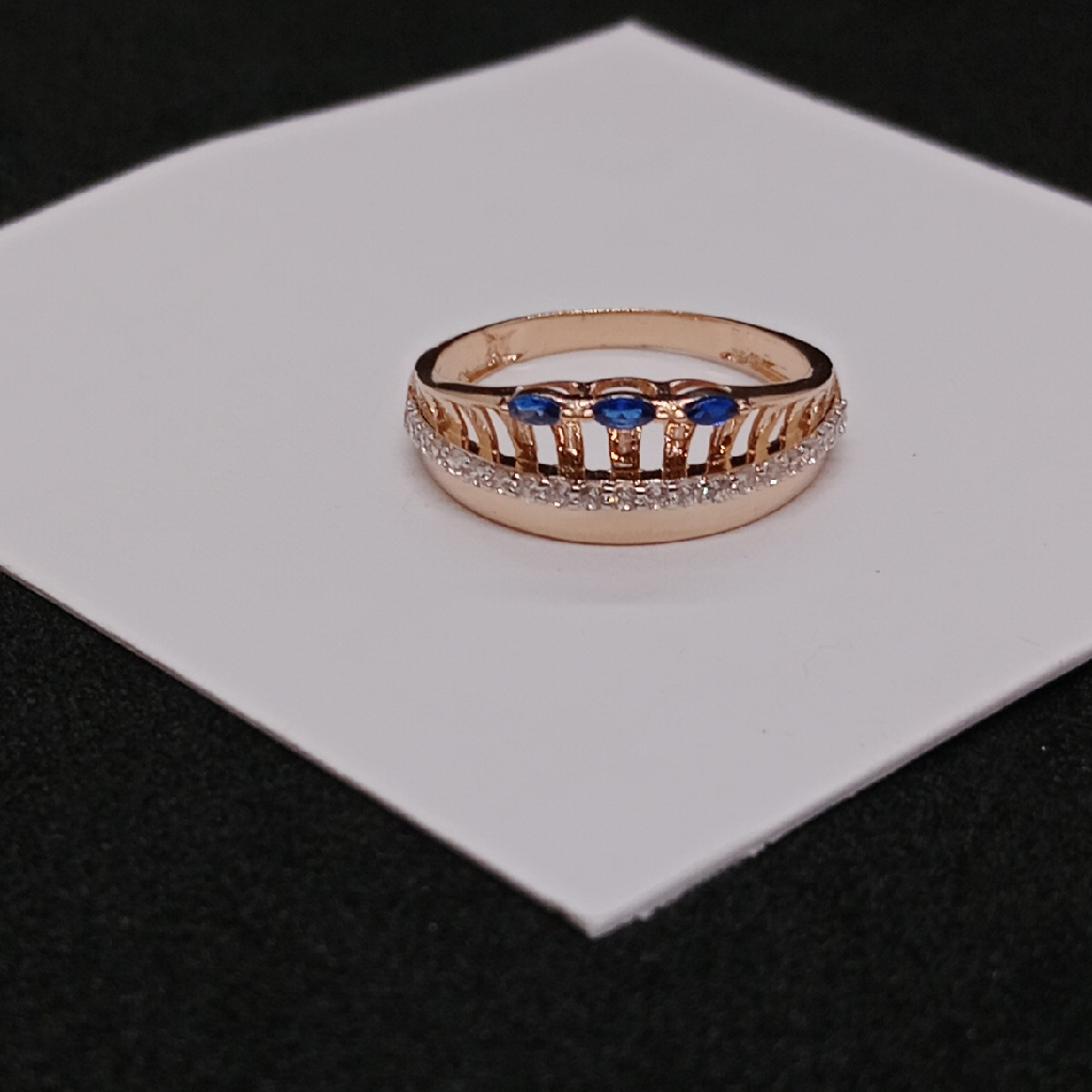 18k Rose Gold Diamond Ladies Rings