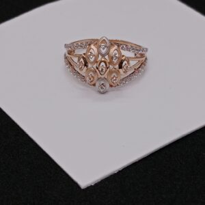 18k Rose Gold Diamond Ladies Rings