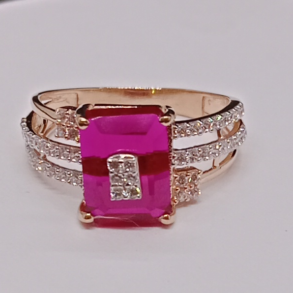 18k Rose Gold Diamond Ladies Rings