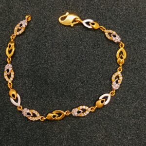 22k Gold Diamond Ladies Bracelet