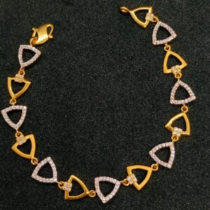22k Gold Diamond Ladies Bracelet